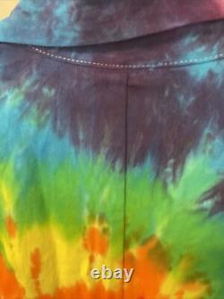 Rare Ben & Jerry's Fanatic Tie Dye Lab Coat Colorful Summer Vibes Ice Cream