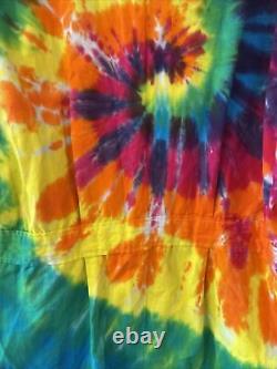 Rare Ben & Jerry's Fanatic Tie Dye Lab Coat Colorful Summer Vibes Ice Cream