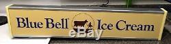 Rare Blue Bell Dealer Supplier Large Ice Cream Light Lamp Sign Double Sided 42