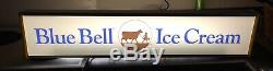 Rare Blue Bell Dealer Supplier Large Ice Cream Light Lamp Sign Double Sided 42