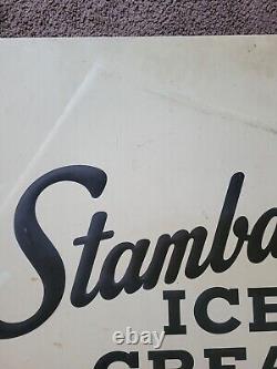Rare Large Stambaugh's Ice Cream General Store Metal Sign! Carlisle, PA