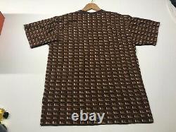 Rare OG BBC Billionaire Boys Club Ice Cream Chocolate Allover Waffle T Shirt XL