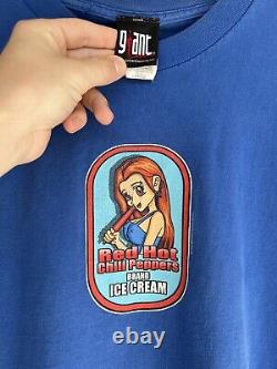 Rare Vintage 2000' Red Hot Chilli peppers ice cream brand tee