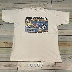 Rare Vintage 90's Ben&Jerry's Ice Cream Cartoon Tee