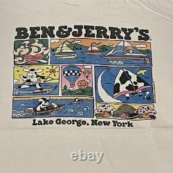 Rare Vintage 90's Ben&Jerry's Ice Cream Cartoon Tee