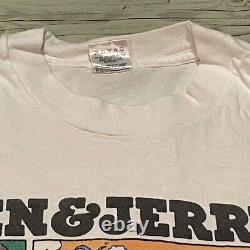 Rare Vintage 90's Ben&Jerry's Ice Cream Cartoon Tee