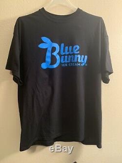 Rare Vintage Blue Bunny Ice Cream T-Shirt XL Extra Large Black