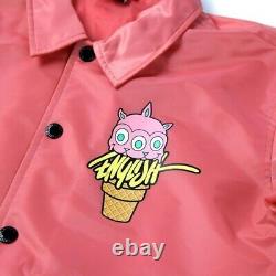 Ron English Pink Ice Cream Cone Nylon Jacket Size L Coach Jacket Coat