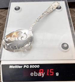 S. Kirk & Son Sterling Silver Large Ice Cream Serving Spoon 81.5 Gr. 8-1/4 Long