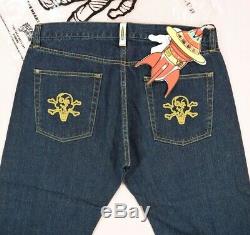 Season 7 BBC Ice Cream Chainstitched Cones & Bones Jeans Size L