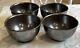 Set of 4 Juliska Pewter Stoneware Large Coupe Cereal or Ice Cream Bowls