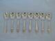 Set of 8 Dominick & Haff Sterling Silver Pointed Antique Large Ice Cream Forks