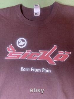 Sicko Born From Pain Brown Shirt Meet Sunny Tag Size Large 100% Authentic