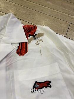 Size L- Ice Cream The Travelers S/S Button Down Shirt White