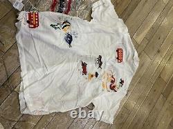 Size L- Ice Cream The Travelers S/S Button Down Shirt White