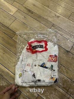 Size L- Ice Cream The Travelers S/S Button Down Shirt White