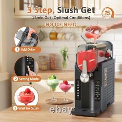 Slushie Machine, Slushy for Home No Ice Need, Large Capacity Professional Fro