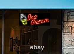 Soft Serve Ice Cream Neon Sign Large 32 x 13 Real Neon Attracts Customers