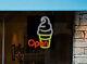 Soft Serve Ice Cream Open Neon Sign Large 24 x 30 Real Neon Gets Attention