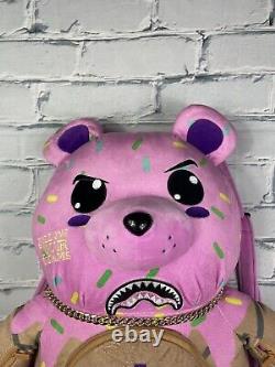 Sprayground Pink Ice Cream Teddy Bear Necklace Backpack B4552 Rare Bag