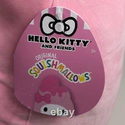 Squishmallow Sanrio Hello Kitty Melody Plush 20 Kellytoy Ice Cream Pink New