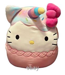 Squishmallows Hello Kitty Ice Cream Cupcake Unicorn 20 Plush, SANRIO, JUMBO