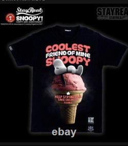 Stay Real Snoopy T-Shirt Large Ice Cream Taiwan Apparel Collab japan