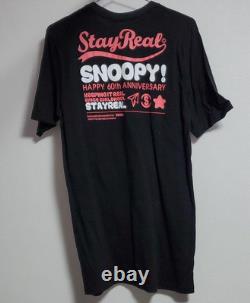 Stay Real Snoopy T-Shirt Large Ice Cream Taiwan Apparel Collab japan