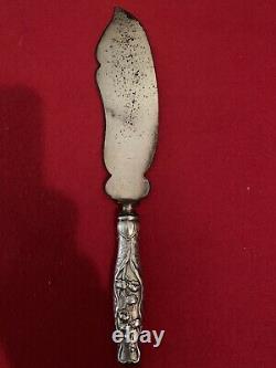 Sterling Silver Whiting Lily Of The Valley Large Ice Cream Slicer Blunt End