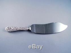 Stieff Repousse Sterling Handled Ice Cream Slice Large & Lovely Server
