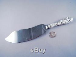 Stieff Repousse Sterling Handled Ice Cream Slice Large & Lovely Server