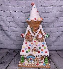 Sugarplum Dreams 23 LED Ice Cream Cone Christmas Gingerbread House Candyland