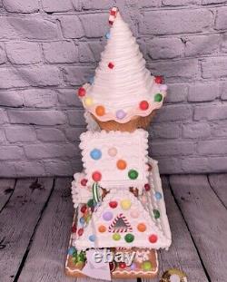 Sugarplum Dreams 23 LED Ice Cream Cone Christmas Gingerbread House Candyland