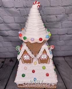 Sugarplum Dreams 23 LED Ice Cream Cone Christmas Gingerbread House Candyland