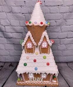 Sugarplum Dreams 23 LED Ice Cream Cone Christmas Gingerbread House Candyland