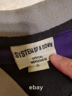 System Of A Down Purple Hockey Jersey Size XL VERY RARE #13 SOAD Authentic