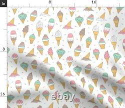 Tablecloth Elephant Ice Cream Novelty Summer Sweet Pastel Sweets Cotton Sateen