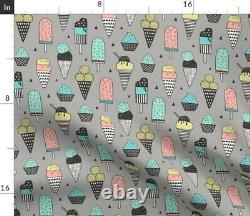 Tablecloth Ice Cream Icecream Tropical Candy Summer Sweets Food Cotton Sateen