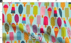 Tablecloth Summer Sweets Ice Geometric Colorful Cream Cotton Sateen