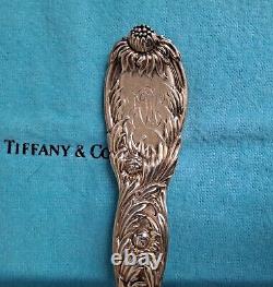 Tiffany Sterling Chrysanthemum Large Ice Cream Server Mono Outstanding! 11 1/8