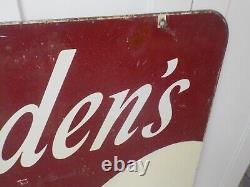 Ultra Rare 1950's Borden's Ice Cream Large 30 X 30 D/s Metal Sign Elsie Cow