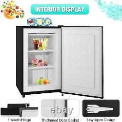 Upright Compact Freezer 2.3 Cu. Ft, with Shelves, Adjustable Temperature Control