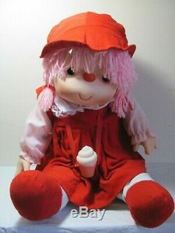 VINTAGE 1980s LARGE RED ICE CREAM CHARACTER GIRL DOLL NEW