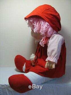 VINTAGE 1980s LARGE RED ICE CREAM CHARACTER GIRL DOLL NEW