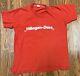 VINTAGE 70's Haagen Dazs Ice Cream T-Shirt Sz L Russell Strawberry, RARE Red