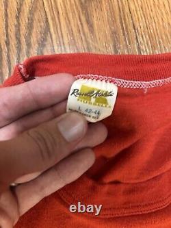 VINTAGE 70's Haagen Dazs Ice Cream T-Shirt Sz L Russell Strawberry, RARE Red