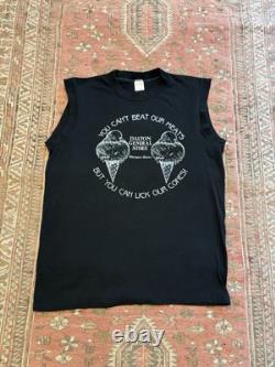VINTAGE 80's Haagen Dazs Ice Cream T-Shirt Sz L Rare Punk Crude Humor