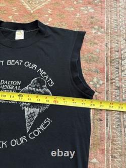 VINTAGE 80's Haagen Dazs Ice Cream T-Shirt Sz L Rare Punk Crude Humor