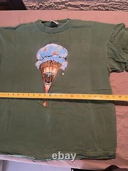 VINTAGE 90 ICE CREAM HEADACHE SKATEBOARD T-SHIRT Sz XXL Rare