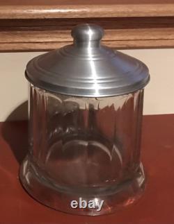 VINTAGE BORDENS MALTED MILK GLASS JAR w LID SODA SHOP ICE CREAM PARLOR